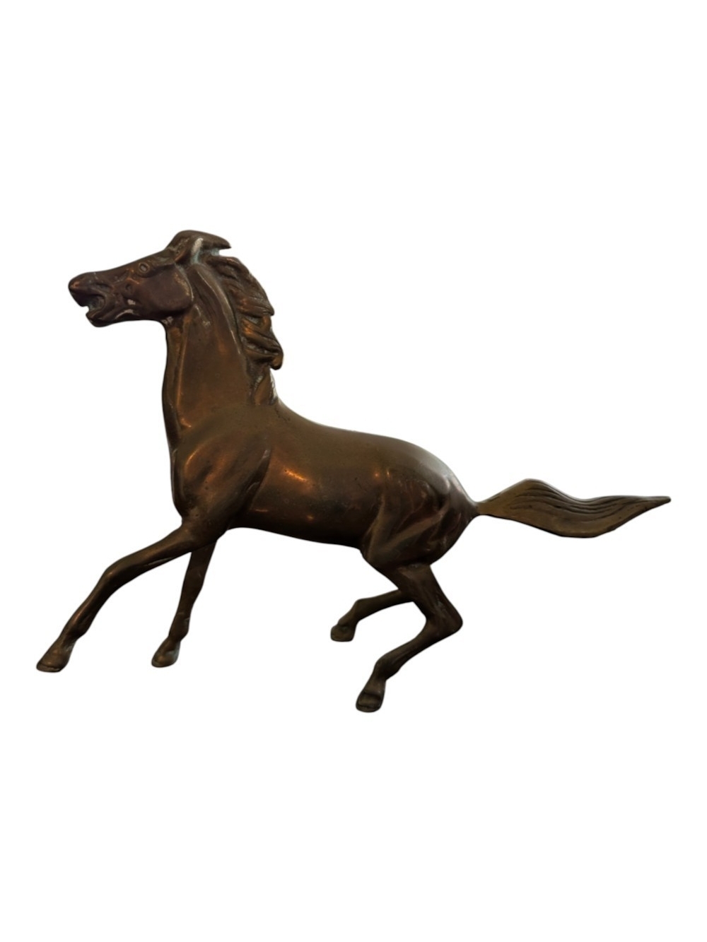 Brass Galloping Horse Sculpture